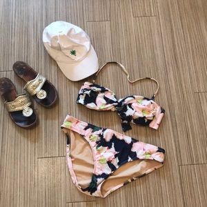 LAST CALL Jcrew bathing suit in cove floral